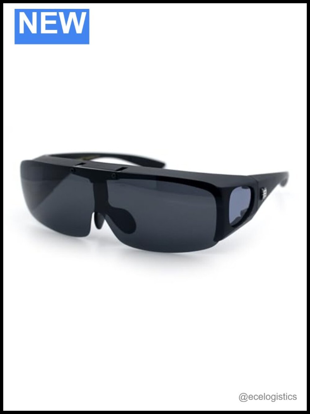 Polarized Flip Up Fit Over Sunglasses UV400 Wrap Around Shield
